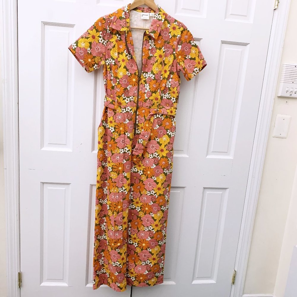 Joanie Floral Short Sleeve Jumpsuit - Picture 6 of 12